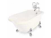 American Bath Factory T041F CH B Jester 54 in. Bisque Acrastone Bath Tub Large