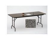 Correll Cf3072M 07 Melamine Top Folding Tables Fixed Height Black Granite