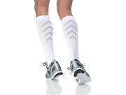 Sigvaris Athletic Recovery 401CM00 15 20mmHg Athletic Recovery Closed Toe Calf Socks White Medium