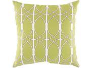 Surya Rug ZZ411 1320 Square Lime Ivory Decorative Poly Fiber Pillow 13 x 20 in.