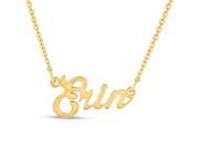 SuperJeweler Erin Nameplate Necklace In Gold