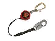 Miller By Honeywell 493 PFL 2 Z7 9FT 9 ft. Scorpion Personal Fall Limiter with Steel Twist Lock Carabiner Red