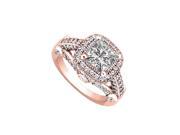 Fine Jewelry Vault UBJ6983P14D Conflict Free Diamond Engagement Ring 14K Rose Gold