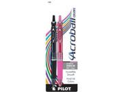 Pilot Corporation Of America 31800 Pilot Acroball Colors Ballpoint Pen Black Pink