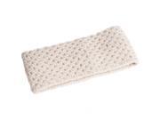 Nirvanna Designs HB10 WHITE A04 Merino lattice knit headband
