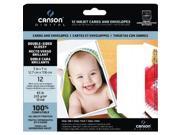 Canson C100516298 Digital Double Sided Glossy Inkjet Cards and Envelopes
