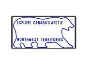 Smart Blonde BP 124 Canada NW Territories State Background Novelty Bicycle License Plate