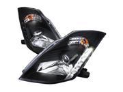 Spec D Tuning LHP 350Z03JM RS Projector Headlight for 03 to 05 Nissan 350Z Black 12 x 19 x 28 in.