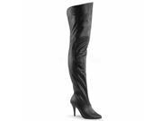 Funtasma VIC03_BPU 6 Maryjane Pump Heel Shoe with Peekaboo Lace Front Black Size 6