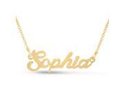 SuperJeweler Sophia Nameplate Necklace In Gold