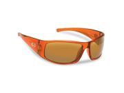 Flying Fisherman 7352RA Magnum Polarized Sunglassed Crystal Rust Frames With Amber Lenses