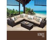 TKC Venice 9 Piece Outdoor Wicker Patio Furniture Set