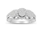 SuperJeweler 1 Ct. Pave Style Diamond Engagement Ring Crafted In Solid White Gold