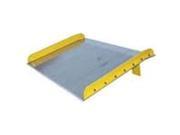 Vestil TAS 15 6048 Aluminum Dock Board Steel Curb 60 x 48 in. 15000 lbs