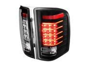 Spec D Tuning LT SIV07JMLED RS LED Tail Lights for 07 to 13 Chevrolet Silverado Black 12 x 11 x 18 in.