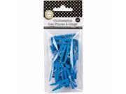 Canvas Corp MPINS 2598 Mini Clothespins 1 in. 25 Pkg Turquoise