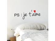 Adzif VAL018MULTI PS Je Taime Wall Decal Color Print