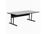 CORRELL WS2448M 15 Desk Height Melamine Computer And Training Table