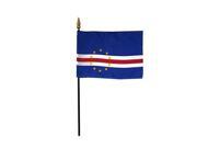 Annin Flagmakers 210027 4 x 6 in. Eb Cape Verde Mounted Pack Of 12