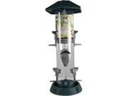 North States Industries 061089 2 In 1 Hinged Port Bird Feeder Green And Clear 1.75 lbs.