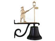 Montague Metal Products CB 1 90 GB Cast Bell With Gold Bronze Lamplighter Ornament