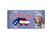 Carolines Treasures SC9908LP Woof If You Love America Otterhound License Plate