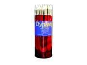 Dynasty Round White Taklon Long Wood Handle Paint Brush Red Set 60