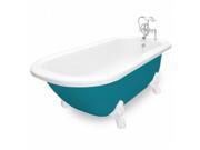 American Bath Factory T061F WH P Maverick 67 in. Splash Of Color Acrastone Bath Tub Large