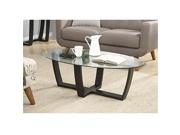 Convenience Concepts 121147 Newport Glass Top Coffee Table