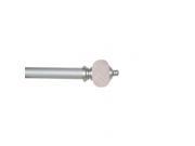 VersaillesHomeFashions S0286 951 1 in. Soho Rod Sets 86 144 in. With Frosted Twist Finial Titanium