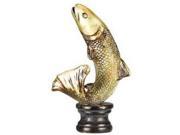 Cal Lighting FA 5026A Trout Resin Lamp Finial Gold
