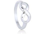 Doma Jewellery SSRP0069 Sterling Silver Infinity Ring Size 9