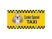 Carolines Treasures BB1340LP Cocker Spaniel Taxi License Plate