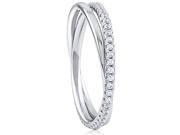 Doma Jewellery SSRZ7568 Sterling Silver Ring With Cubic Zirconia Size 8
