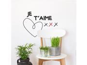 Adzif VAL008MULTI Je Taime xxx Wall Decal Color Print