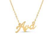 SuperJeweler Ava Nameplate Necklace In Gold