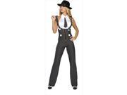 Roma Costume 14 4109 AS XS 2 Pieces Gangsta Mama Extra Small Black White