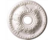 American Pro Decor 5APD10218 18 in. Leaf And Running Bead Ceiling Medallion
