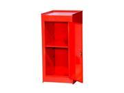 International VRS 4200RD 15 in. Side Half Locker Cabinet with Shelf Red