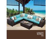 TKC Venice 9 Piece Outdoor Wicker Patio Furniture Set