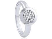 Doma Jewellery SSRZ7047 Sterling Silver Ring With Cubic Zirconia Size 7