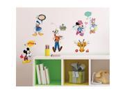 Room Mates RMK2534SCS Mickey And Friends Animated Fun Peel And Stick Wall Decals