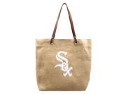 Littlearth Productions 651111 WHSX Burlap Market Tote Chicago White Sox