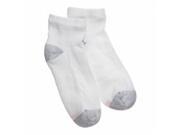 White Womens Ankle Socks Extended Size 10 Pack Size 8 12