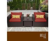 TKC Belle 3 Piece Outdoor Wicker Patio Furniture Set