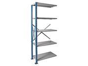 Hallowell AH5710 2407PB Hallowell H Post High Capacity Shelving 48 in. W x 24 in. D x 87 in. H 707 Marine Blue Posts and Side Sway Braces