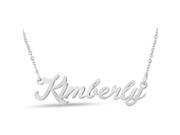 SuperJeweler Kimberly Nameplate Necklace In Silve