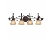 Golden Lighting 6029 BA4 EB Jefferson Etruscan Bronze 4 Light Vanity