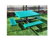 Kidstuff Playsystems 9212 PVC Steel Pedestal Picnic Table