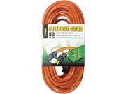 Prime Wire Cable EC501630 50 ft. 16 03 15 SJTW Orange Outdoor Extension Cord